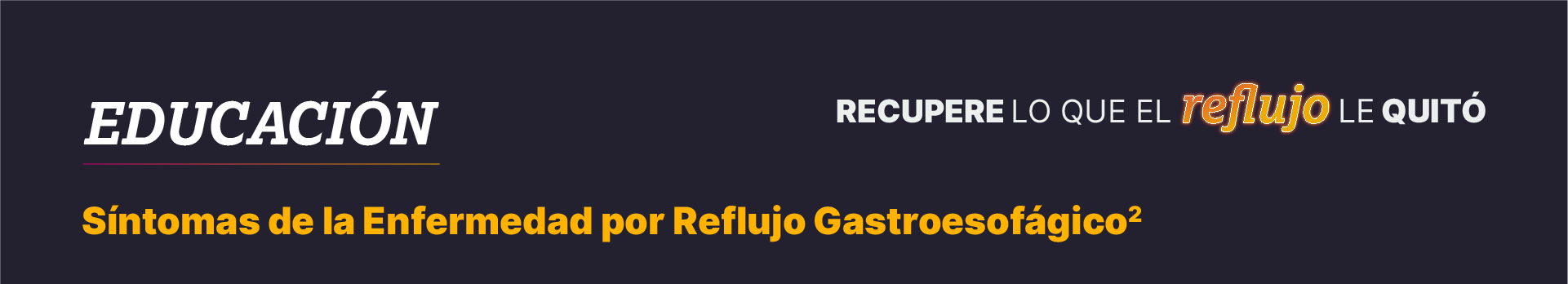 Síntomas ERGE